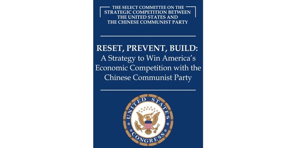 미국 하원이 작년 12월 발표한 보고서 표지. 보고서는 "중국의 우주 굴기에 대항하기 위해 미국이 가장 먼저 모든 라그랑주 포인트에 전략 자산을 신속히 배치해야 한다" 고 촉구했다