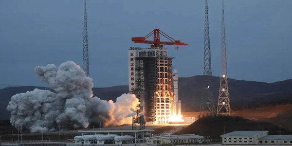 지난 26일(한국 시간 기준) 타이위안 우주기지에서 윤하이-3(02) 위성을 실은 장정 6A호 발사